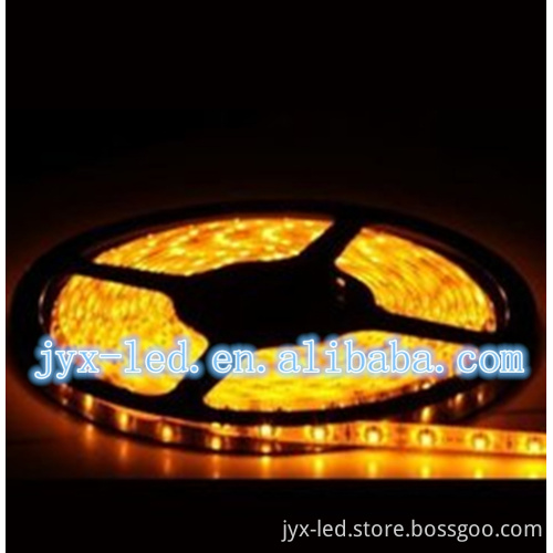 Factory sale cabinet 5m 300leds led Yellow light strip 12v non-waterproof smd5050 flexible led strip light for storefront